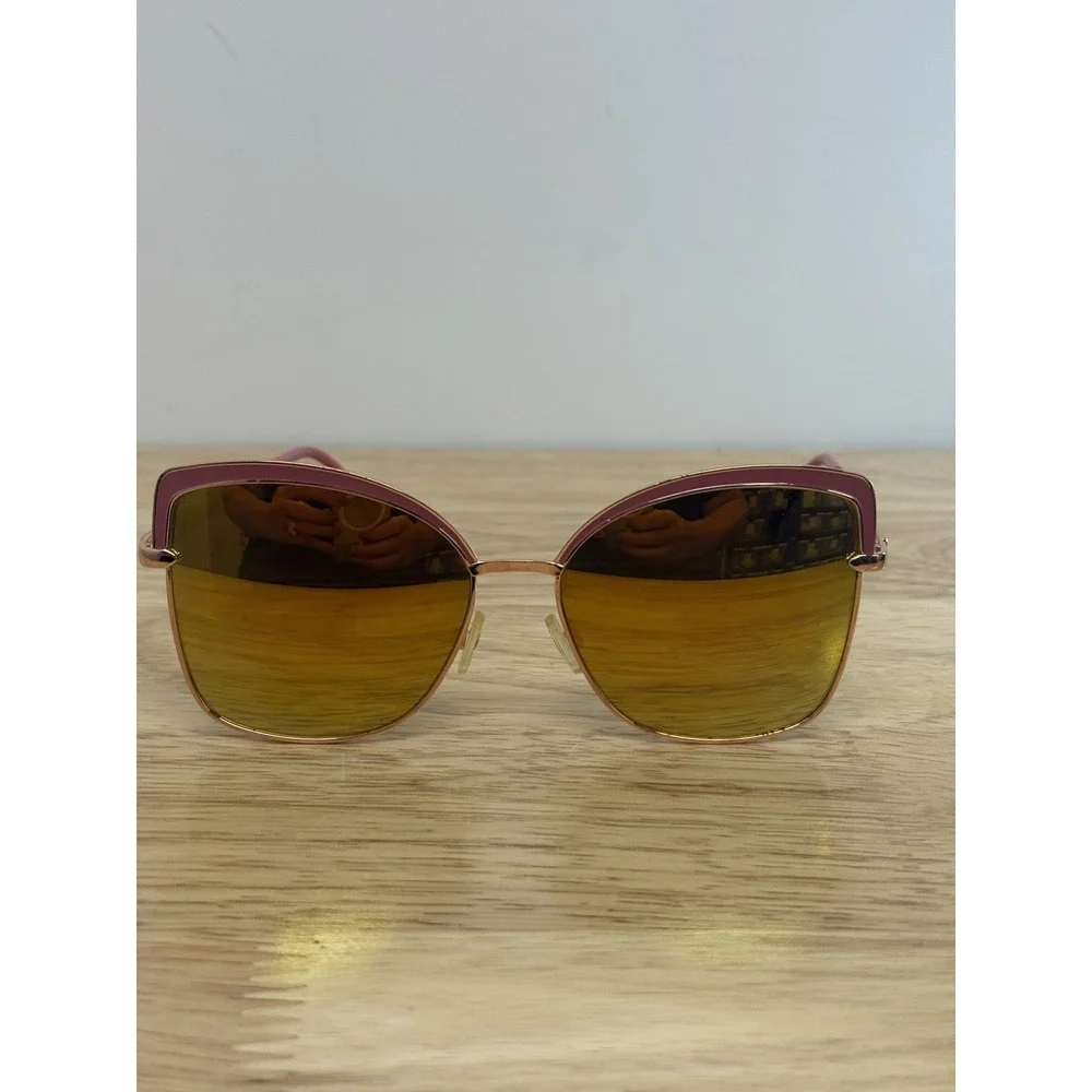 Rocawear Pinkish Biege Oversized Sunglasses Women's Brown Lens UV 400‎